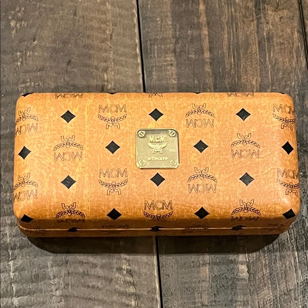 MCM Jumbo Leather Hardshell Sunglasses Case - Picture 3 of 16